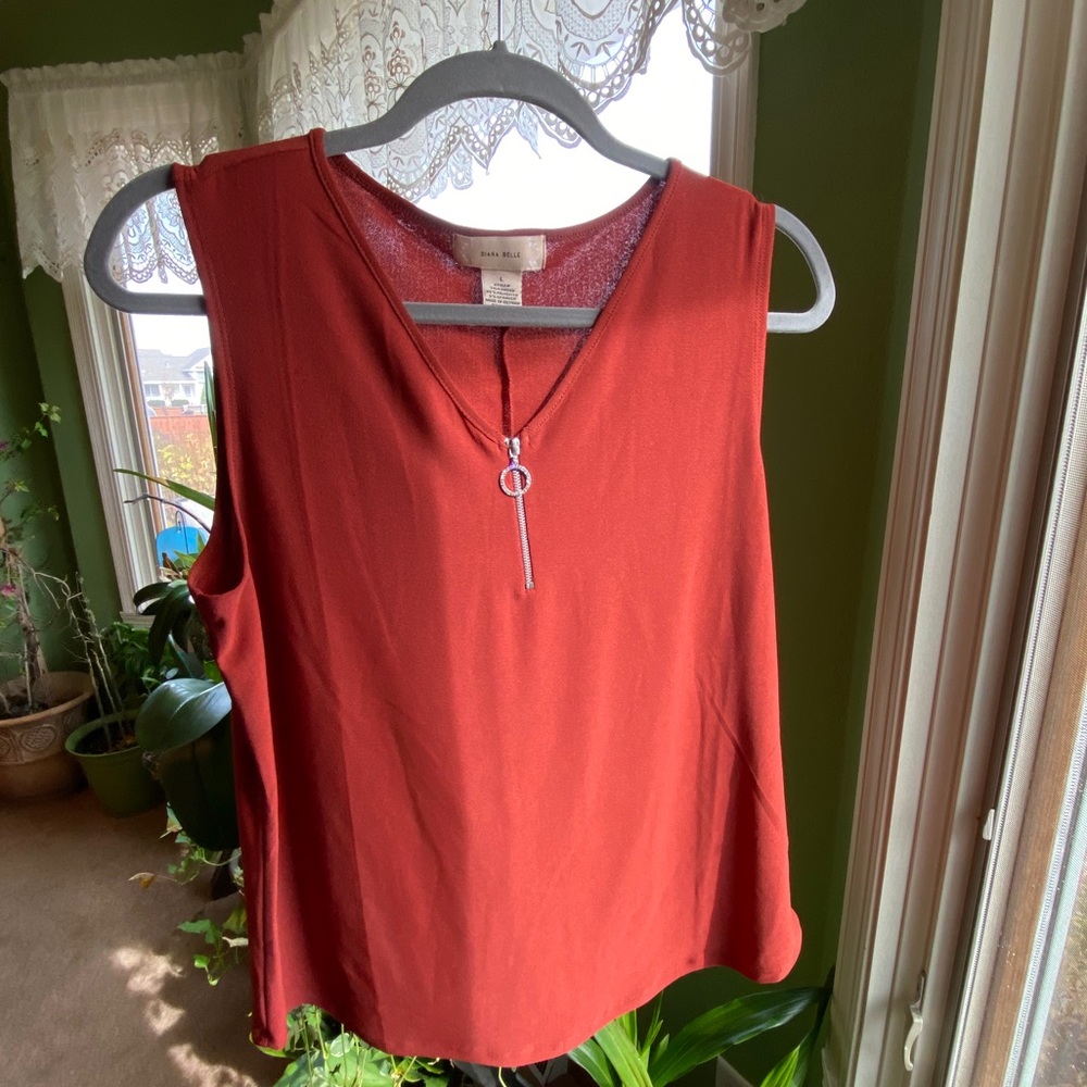 70s style blouse tank
